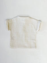 Load image into Gallery viewer, Organic Cotton Henley Tee  - Milk
