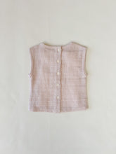 Load image into Gallery viewer, Organic Cotton Button Down Tank - Pale Mauve
