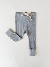 Load image into Gallery viewer, Organic Cotton Footie Cuff Leggings - Grey Marle
